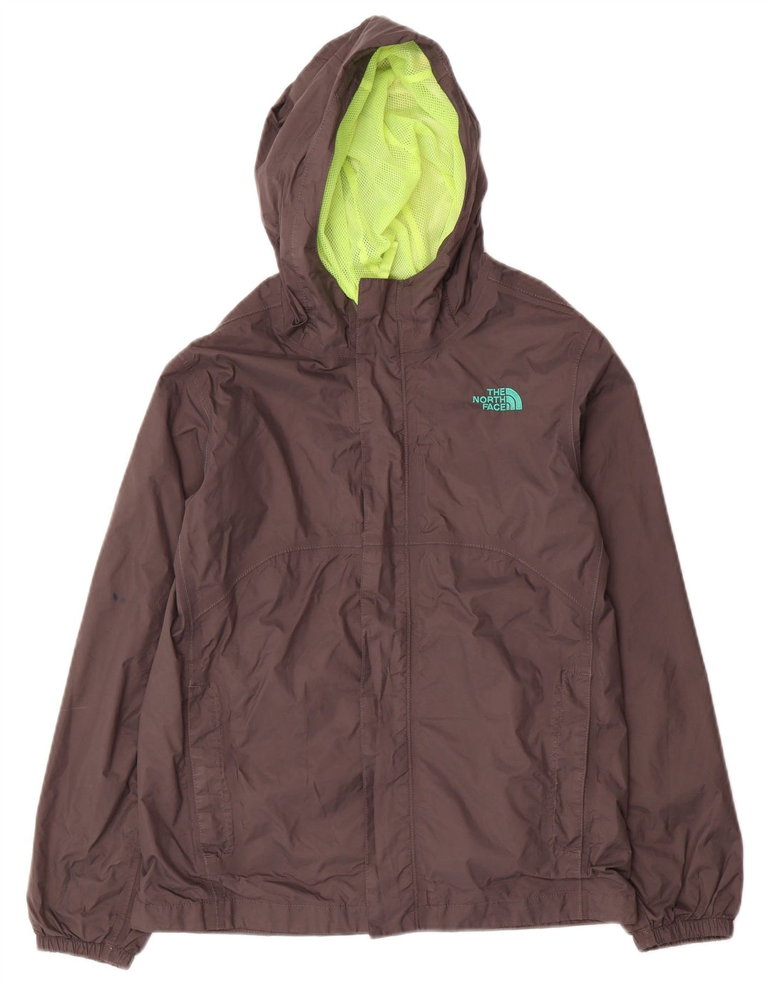 THE NORTH FACE Giacca antipioggia con cappuccio per ragazzi 14-15 anni Large in nylon nero