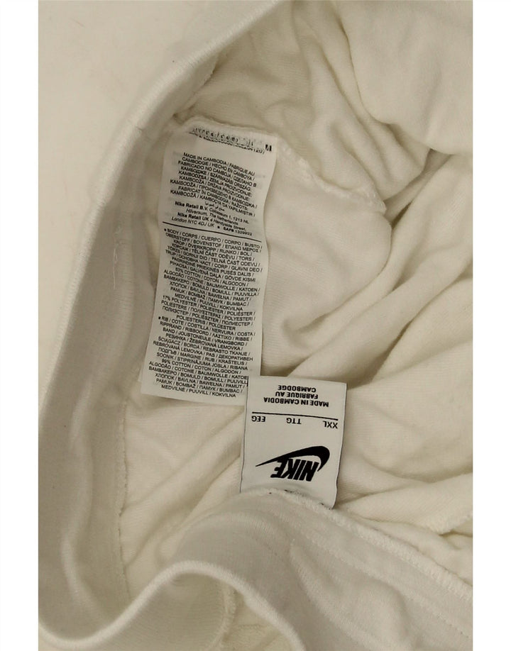 Pantaloni da tuta da uomo Nike Joggers 2XL cotone bianco