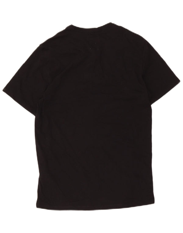 T-shirt grafica da uomo Guess Top UK 34 XS cotone nero
