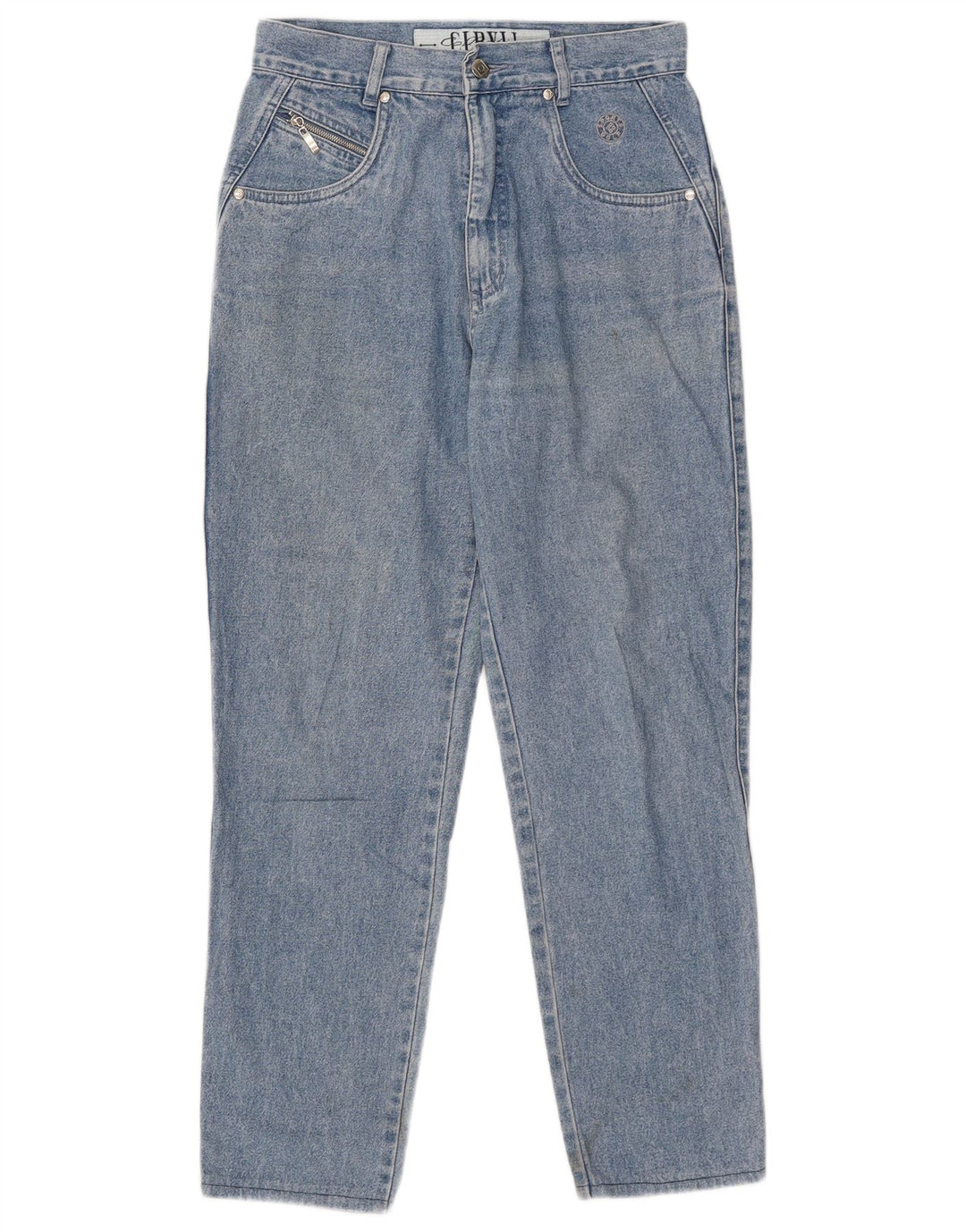 Jeans affusolati da donna vintage EU 38 medio W30 L27 cotone blu