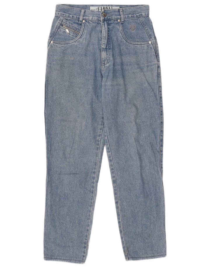 Jeans affusolati da donna vintage EU 38 medio W30 L27 cotone blu