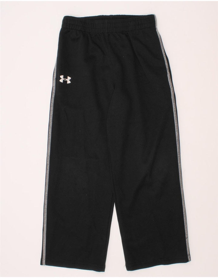 Pantaloni da tuta con grafica da ragazzo Under Armour 5-6 anni in poliestere nero