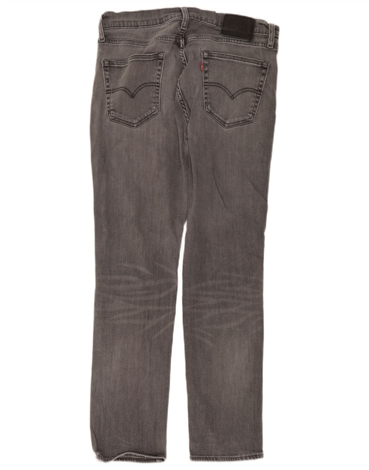 Jeans slim da uomo Levi's W34 L32 cotone grigio