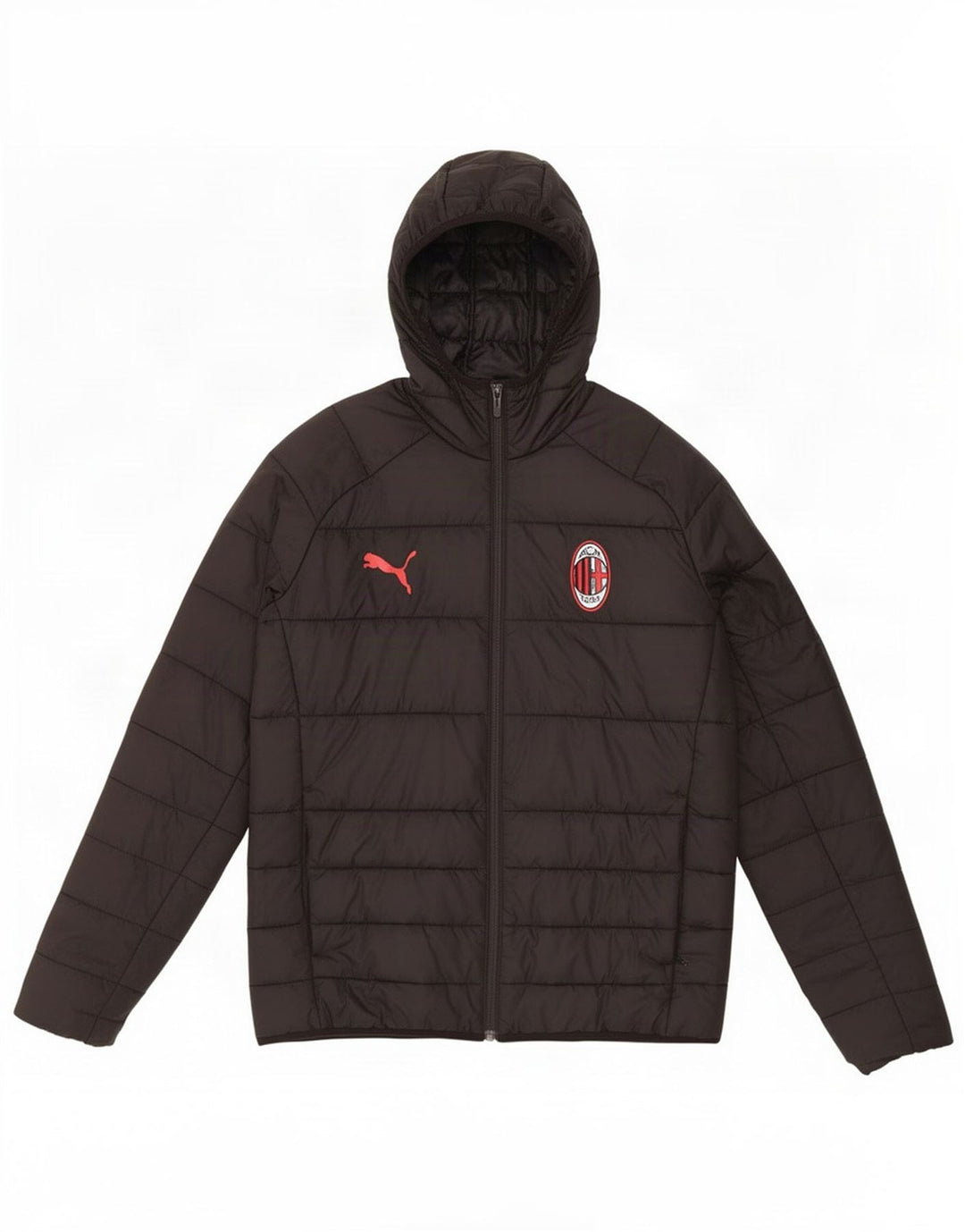 Giacca imbottita con cappuccio Puma Ragazzo AC Milan 13-14 anni Poliestere Nero