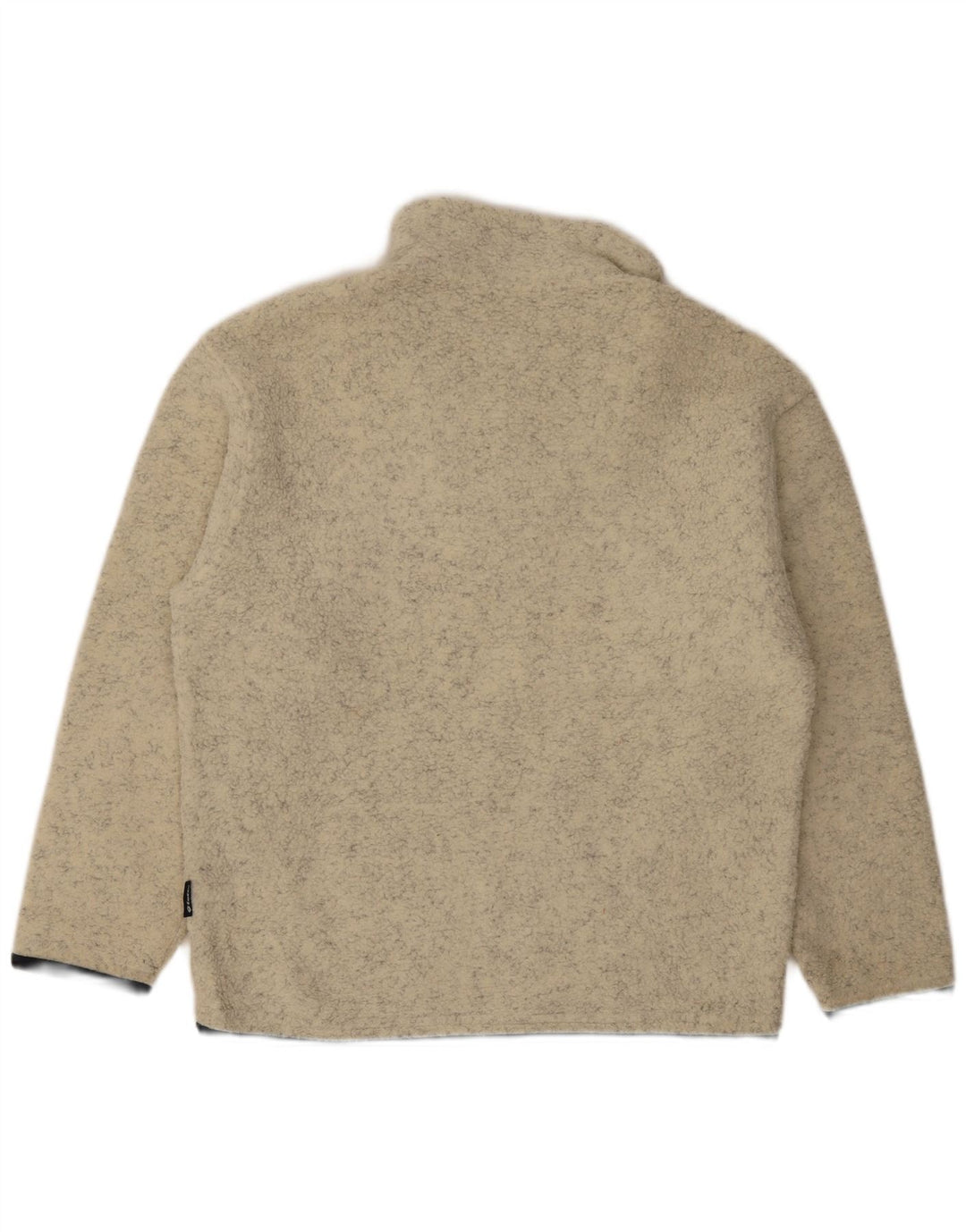 Maglione in pile da uomo con collo con zip Lotto, piccolo poliestere chiazzato beige