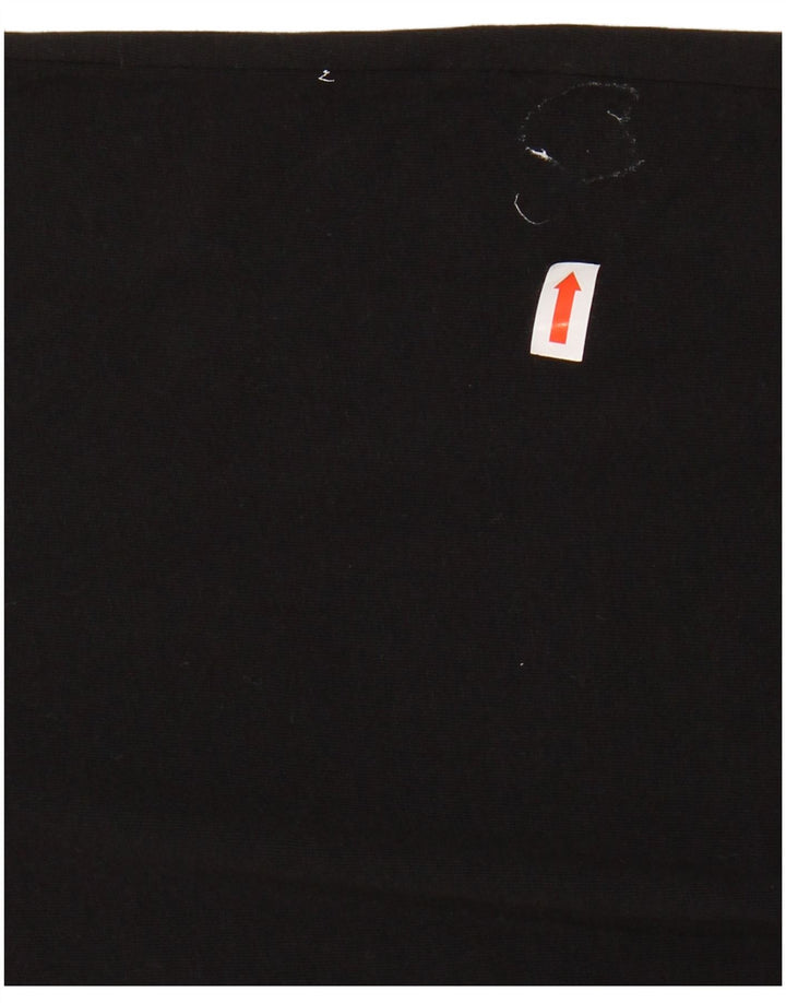 KAPPA Boys Graphic Vest Top 15-16 Years Black Cotton