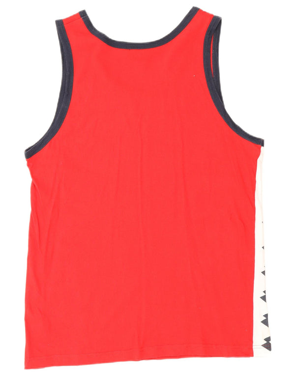 Canotta grafica da uomo Lotto IT 48 Cotone color block rosso medio