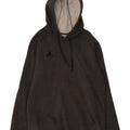 Maglione con cappuccio da uomo ADIDAS grande in cotone grigio