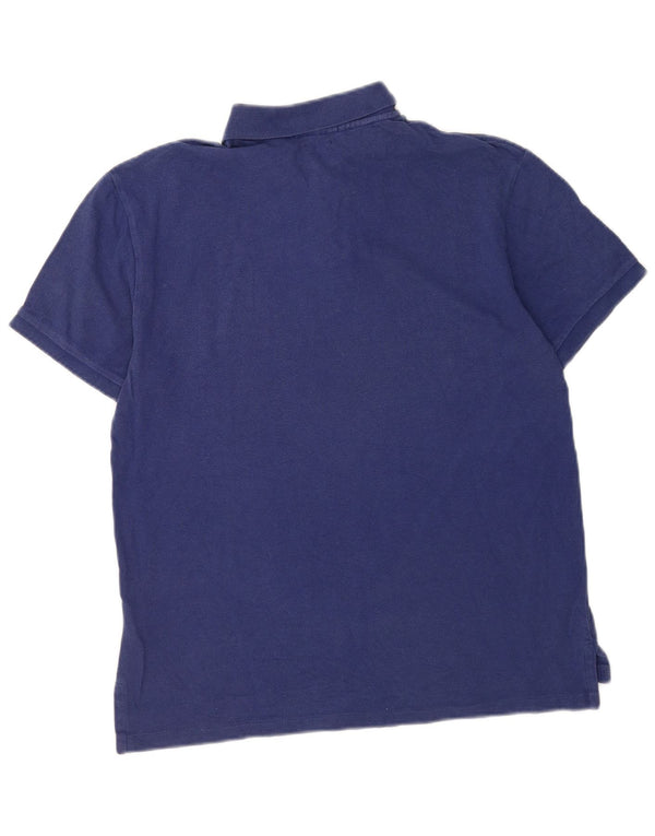 Polo Ralph Lauren da uomo slim fit polo grande in cotone blu navy