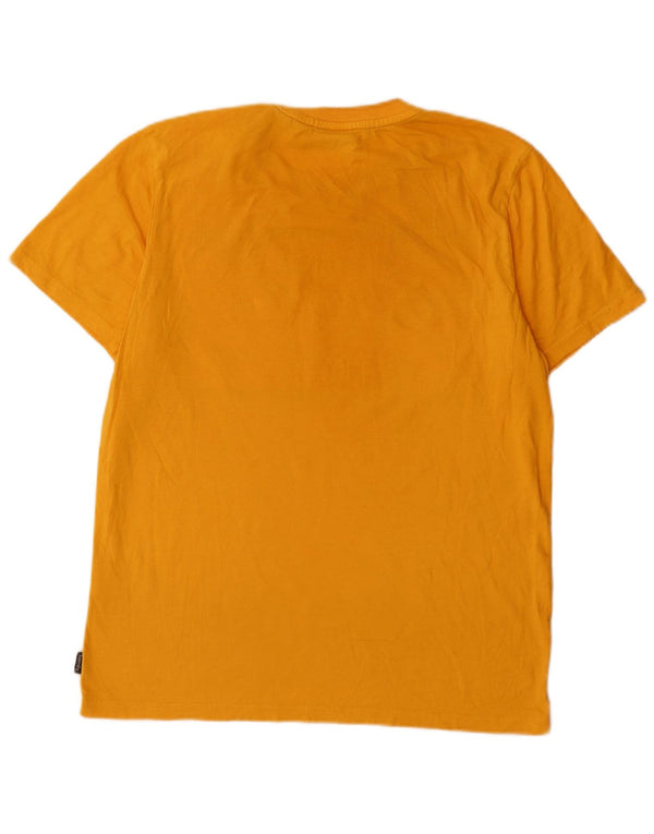 T-shirt grafica da uomo Superdry Top XL in cotone giallo