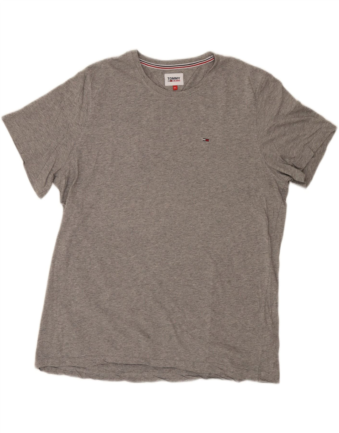 TOMMY HILFIGER T-shirt da donna Top UK 20 2XL Cotone grigio