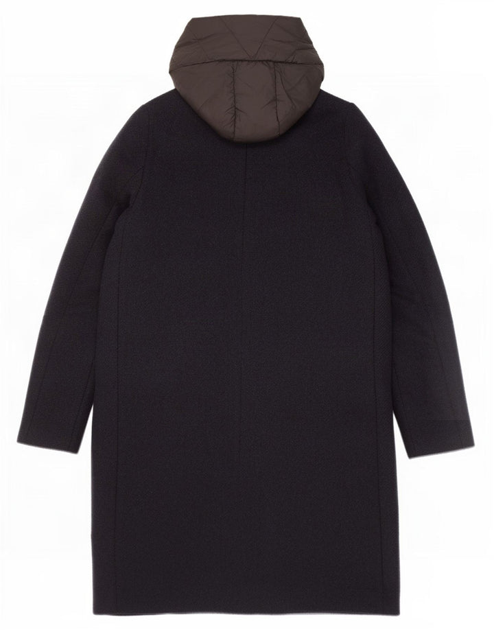 Cappotto imbottito con cappuccio da donna Superdry UK 10 Small poliestere blu navy