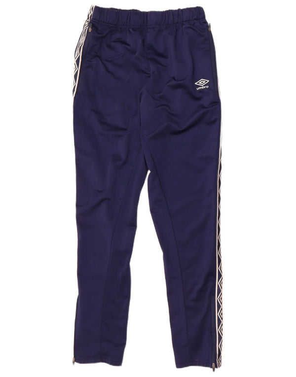 Pantaloni da tuta con grafica da uomo Umbro Large in poliestere blu navy