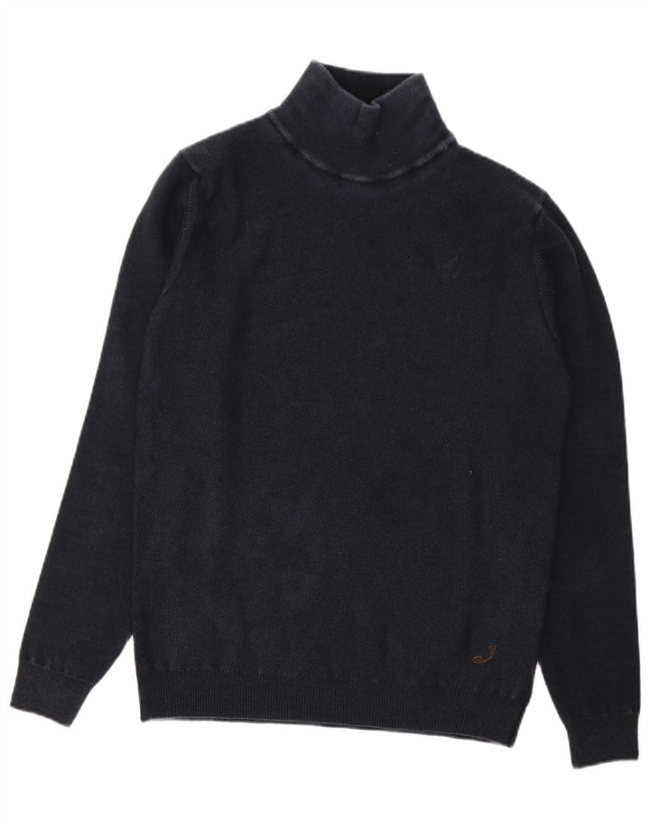 Jacob Cohen Maglione da uomo con collo alto e lana media blu navy