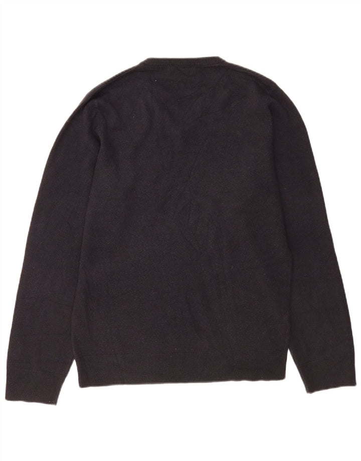 Maglione Marks & Spencer da uomo con scollo a V blu Harbour piccolo blu navy