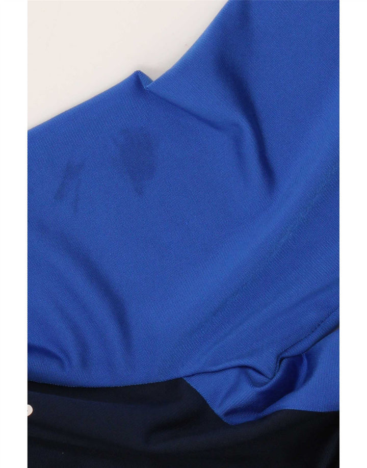 Giacca da tuta da ragazzo Adidas 13-14 anni in poliestere color block blu