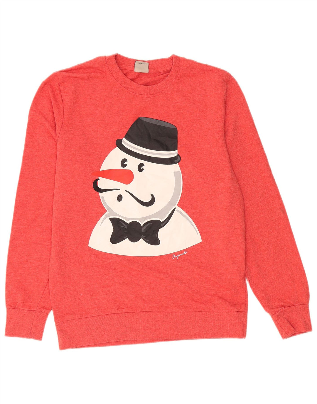 Jack & Jones Felpa grafica da uomo Maglione rosso medio poliestere invernale