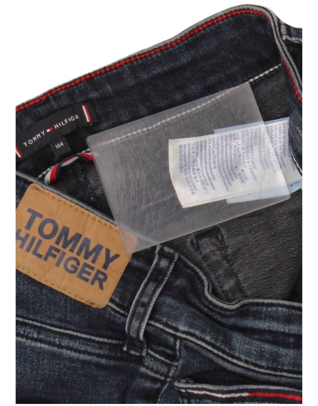 TOMMY HILFIGER Jeans skinny bambina 13-14 anni W28 L29 Cotone blu navy