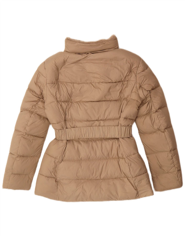 Giacca imbottita da donna Zara UK 10 Small Beige Poliestere