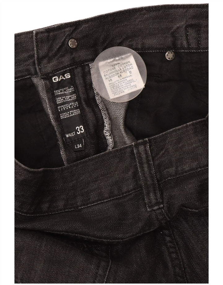 Jeans dritti da uomo Gas W33 L34 cotone grigio
