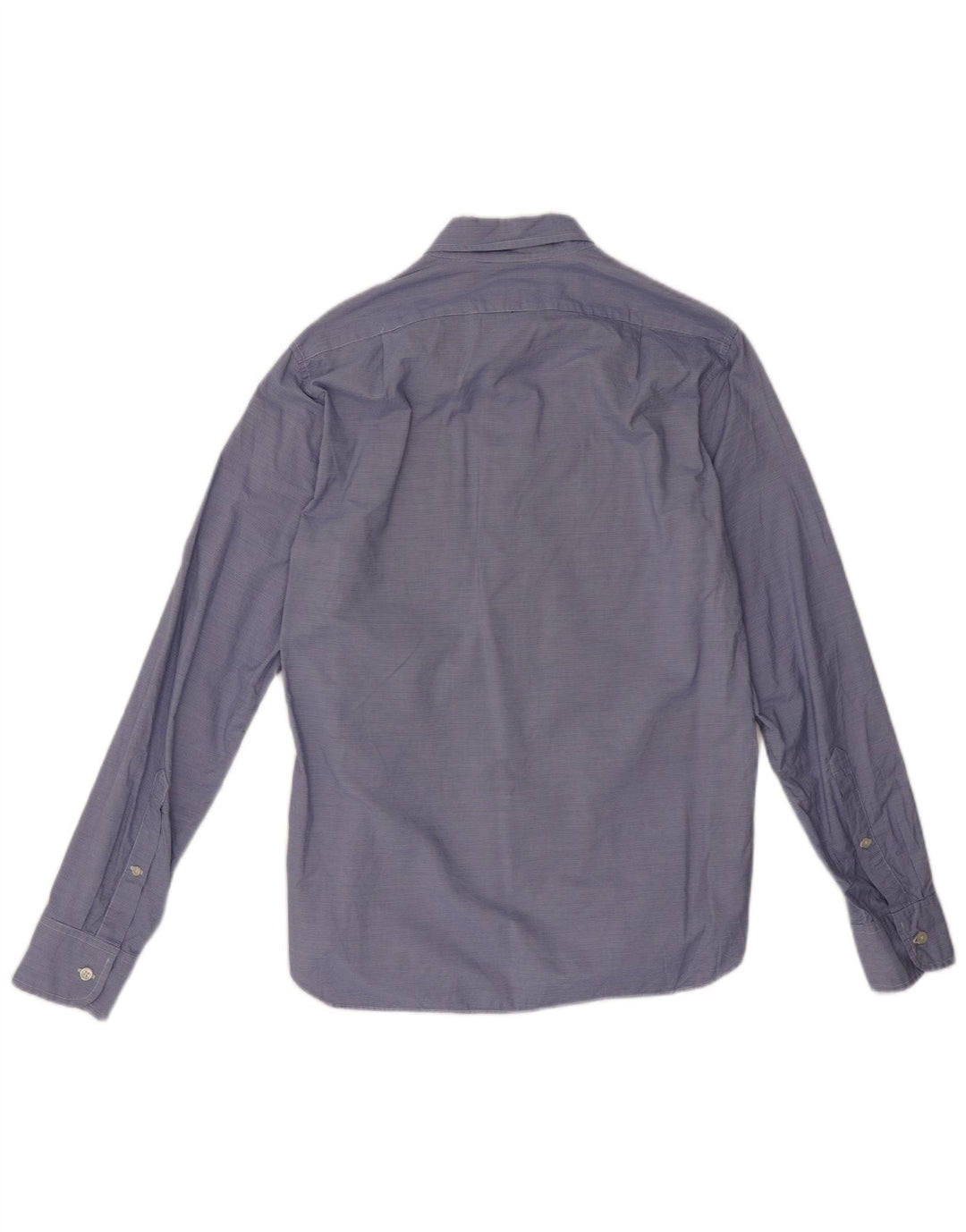 J. CREW Camicia slim fit da uomo piccola in cotone gessato blu