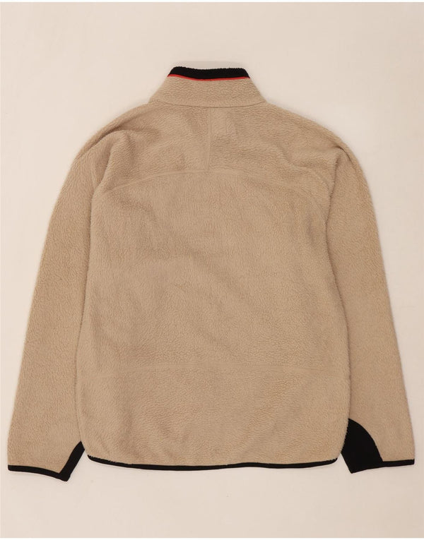 Giacca in pile da uomo FILA UK 40 Large Beige Colourblock Poliestere