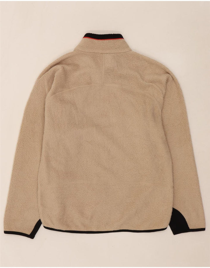 Giacca in pile da uomo FILA UK 40 Large Beige Colourblock Poliestere