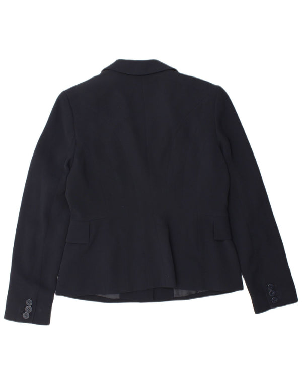 Giacca blazer da donna a 2 bottoni HOBBS UK 12 medio blu navy in poliestere