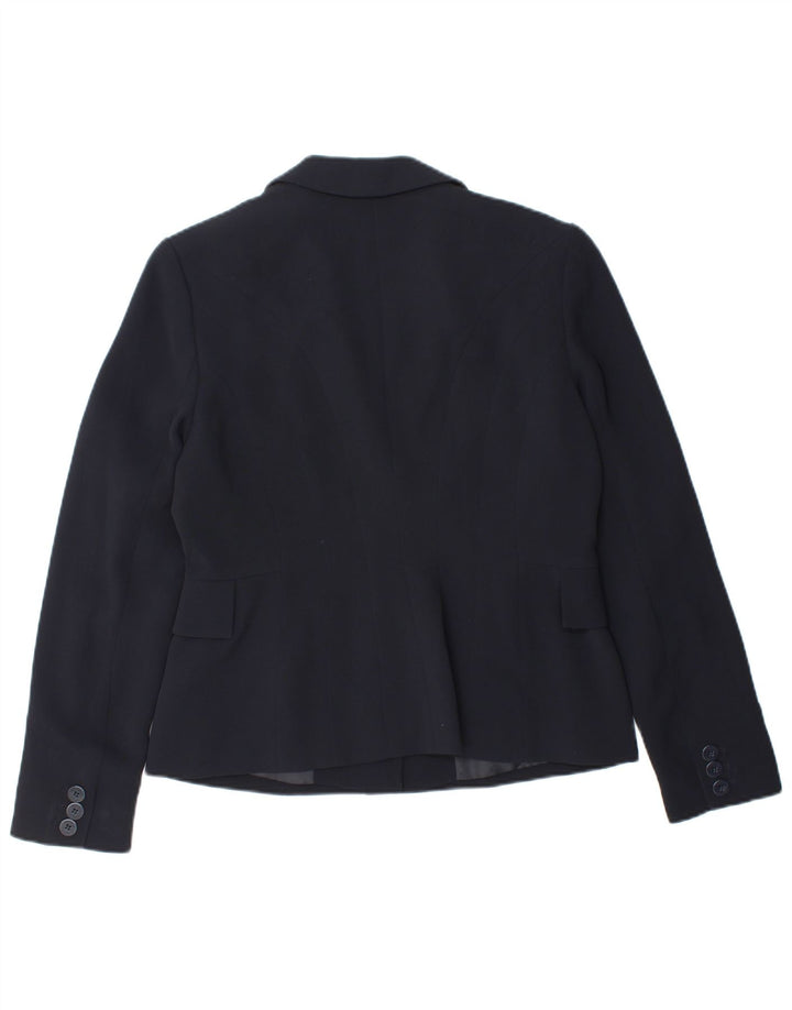 Giacca blazer da donna a 2 bottoni HOBBS UK 12 medio blu navy in poliestere
