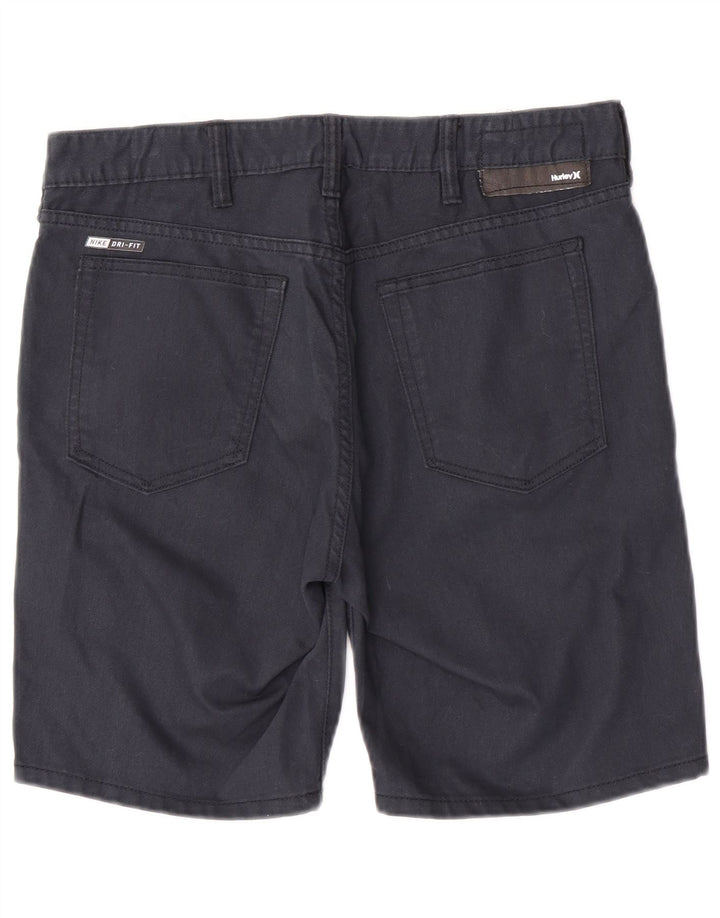 Pantaloncini casual da uomo Hurley W32 cotone blu navy medio