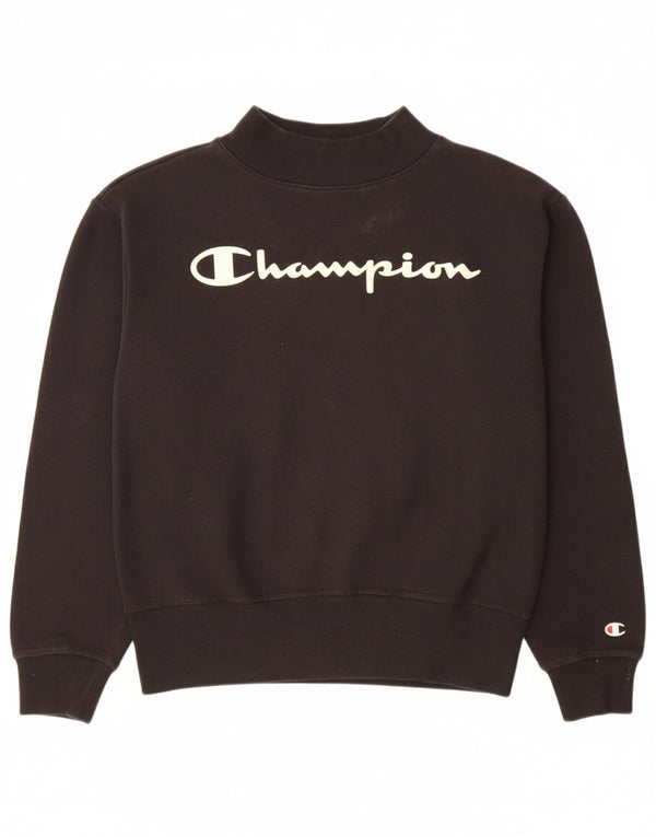 Felpa grafica per ragazze CHAMPION, 11-12 anni, grande, cotone nero