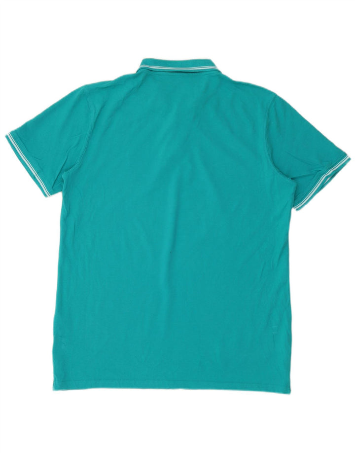 Polo da uomo Carrera 2XL in cotone turchese