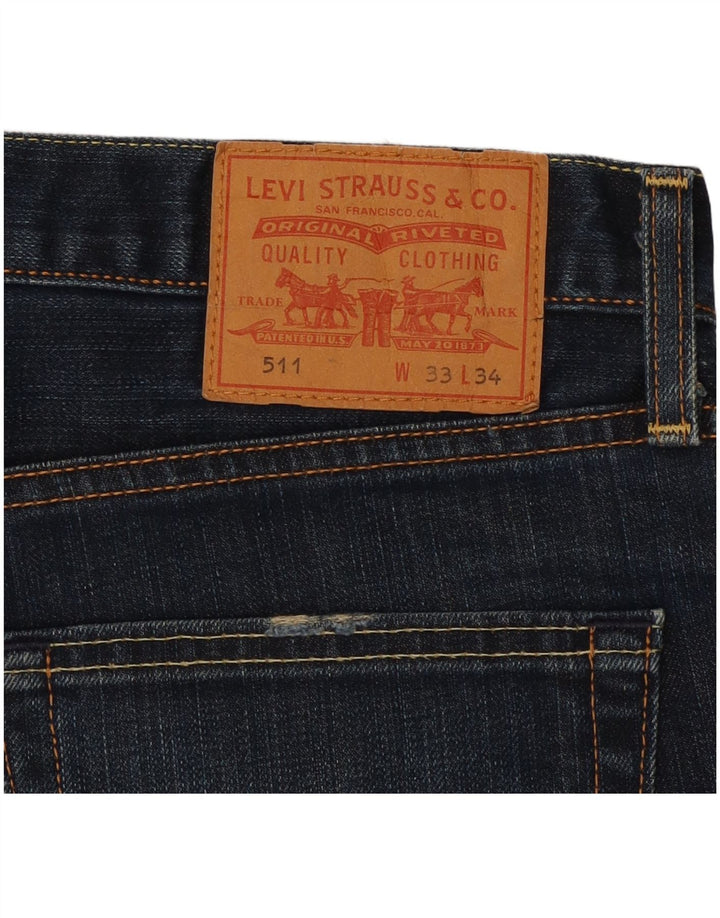 LEVI'S Jeans 511 slim da uomo W33 L28 Blu