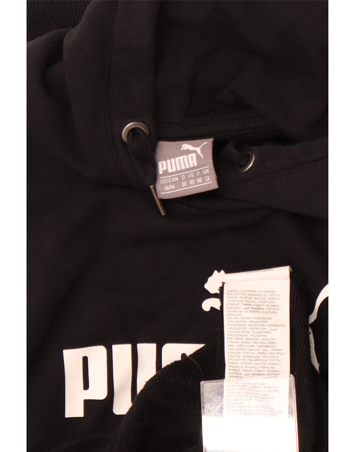 Felpa con cappuccio grafica da donna PUMA UK 12 cotone nero medio