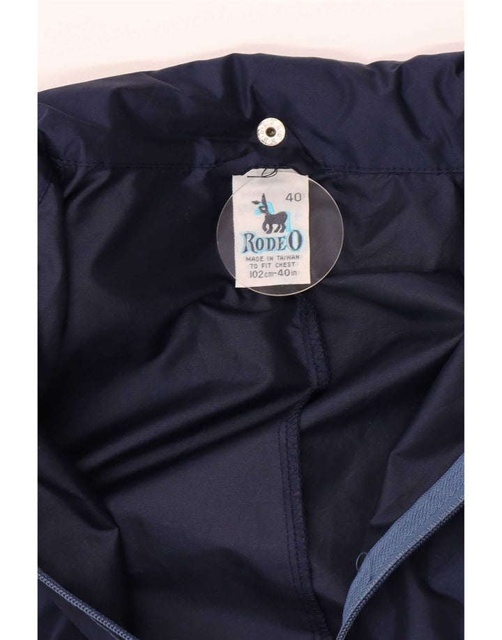 Tuta da lavoro da uomo Rodeo con cappuccio, nylon color block blu medio