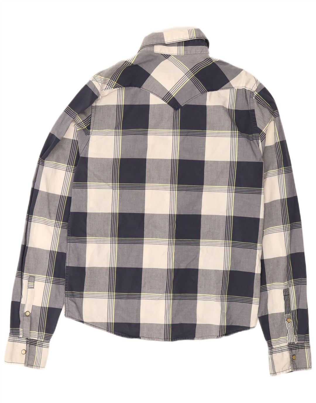 Camicia da uomo HOLLISTER Cotone medio a quadri blu navy