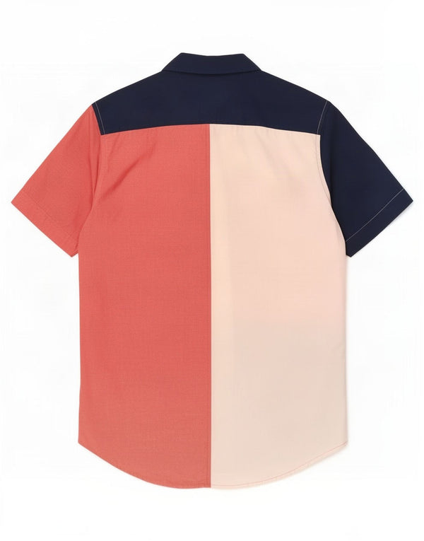 Camicia a maniche corte da uomo Tommy Hilfiger piccola multicolore Colourblock