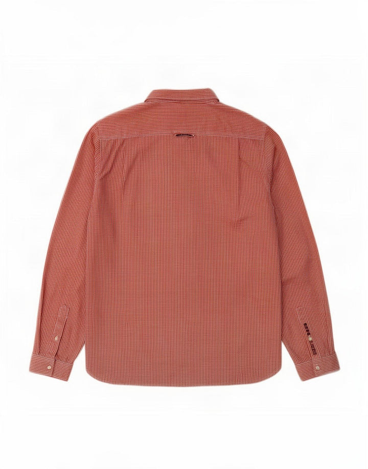 Camicia da uomo Superdry 2XL in cotone a quadretti rossi