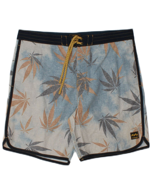 Pantaloncini da bagno da uomo Wrangler Canapa floreale blu medio