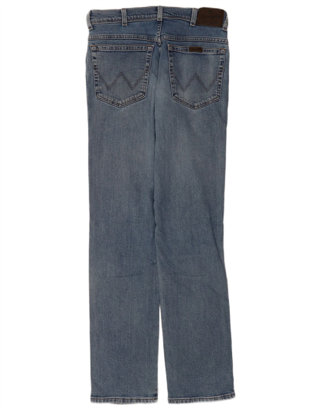 Jeans dritti da uomo Wrangler vestibilità regolare W32 L34 cotone blu