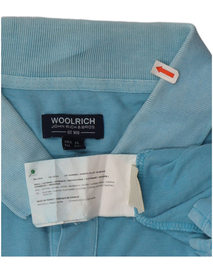 Polo da uomo Woolrich 2XL in cotone blu