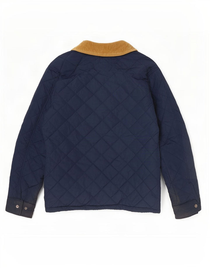 Crew Clothing Giacca trapuntata da uomo UK 36 Small Poliestere blu navy