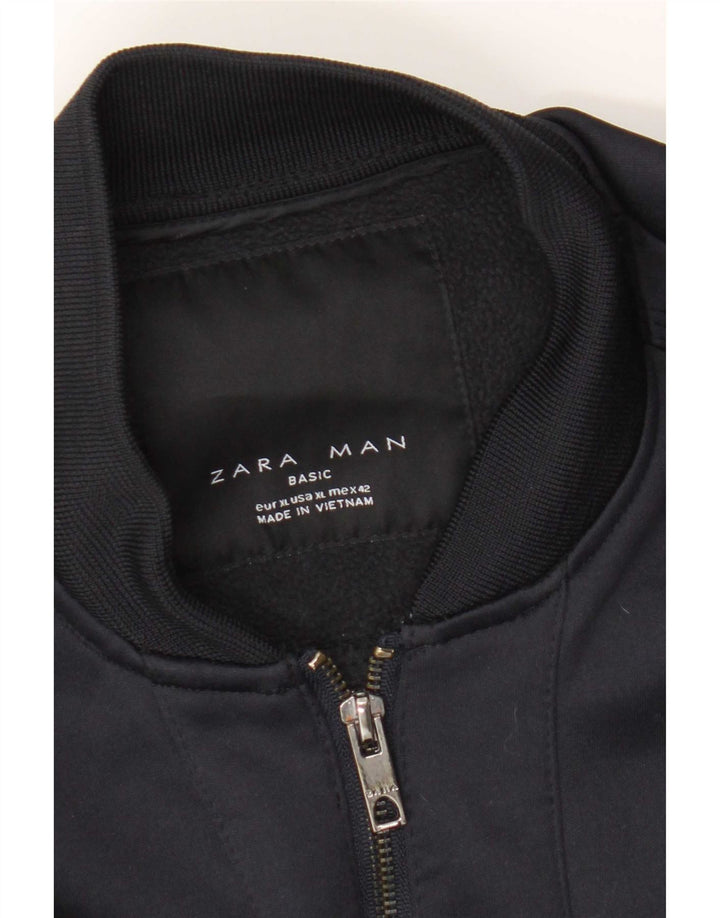 Giubbotto bomber da uomo Zara UK 42 XL Blu navy
