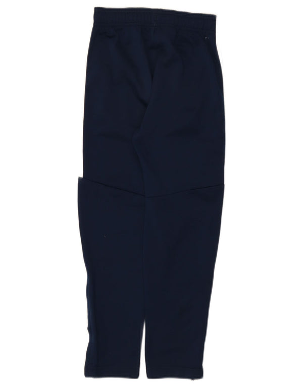 Pantaloni della tuta da ragazzo Adidas 7-8 anni in poliestere blu navy