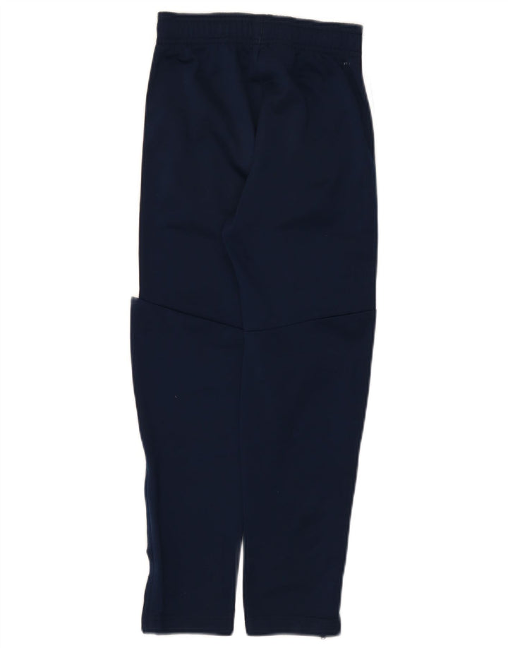 Pantaloni della tuta da ragazzo Adidas 7-8 anni in poliestere blu navy
