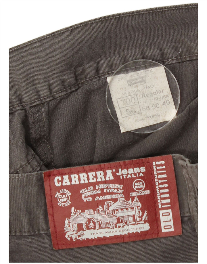 Pantaloni casual da uomo vestibilità regolare Carrera W40 L33 cotone grigio