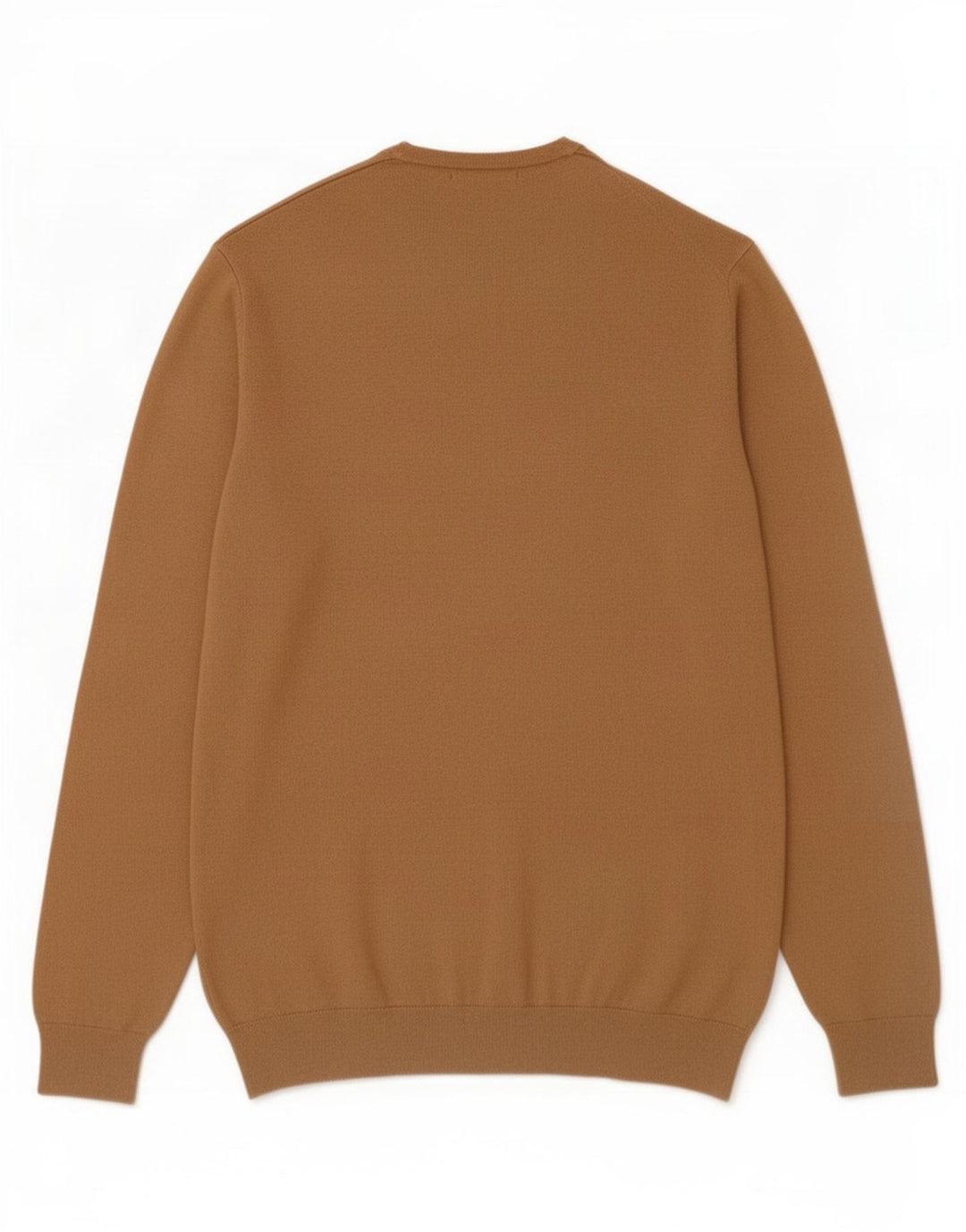 Maglione Zara da uomo girocollo in viscosa marrone medio