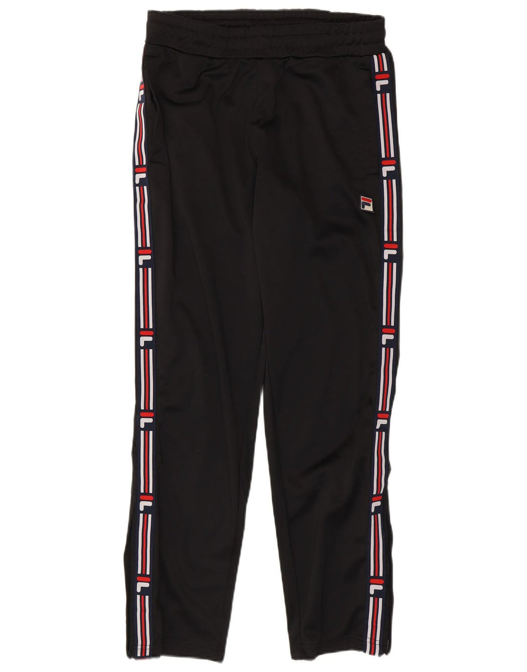Pantaloni da tuta con grafica Fila da uomo piccoli in poliestere nero