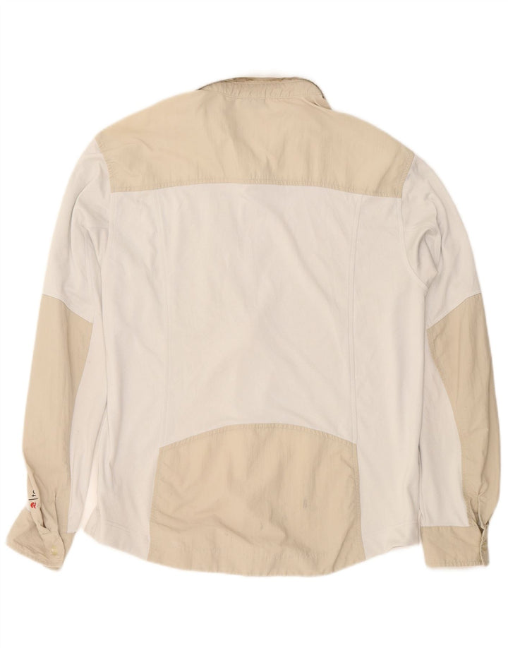 INVICTA Mens Shirt XL White Colourblock Polyester