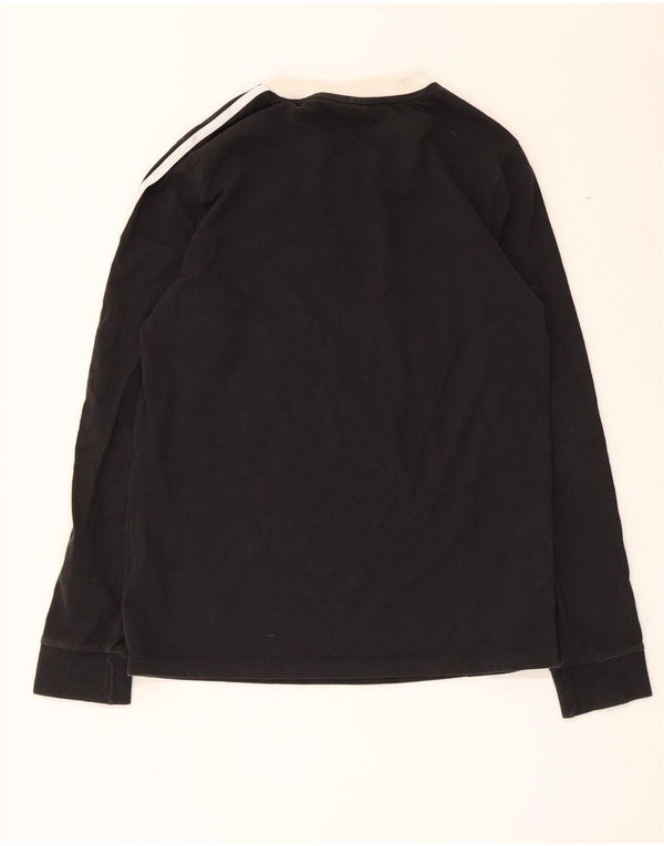 Top Adidas da donna a manica lunga UK 12 medio nero cotone